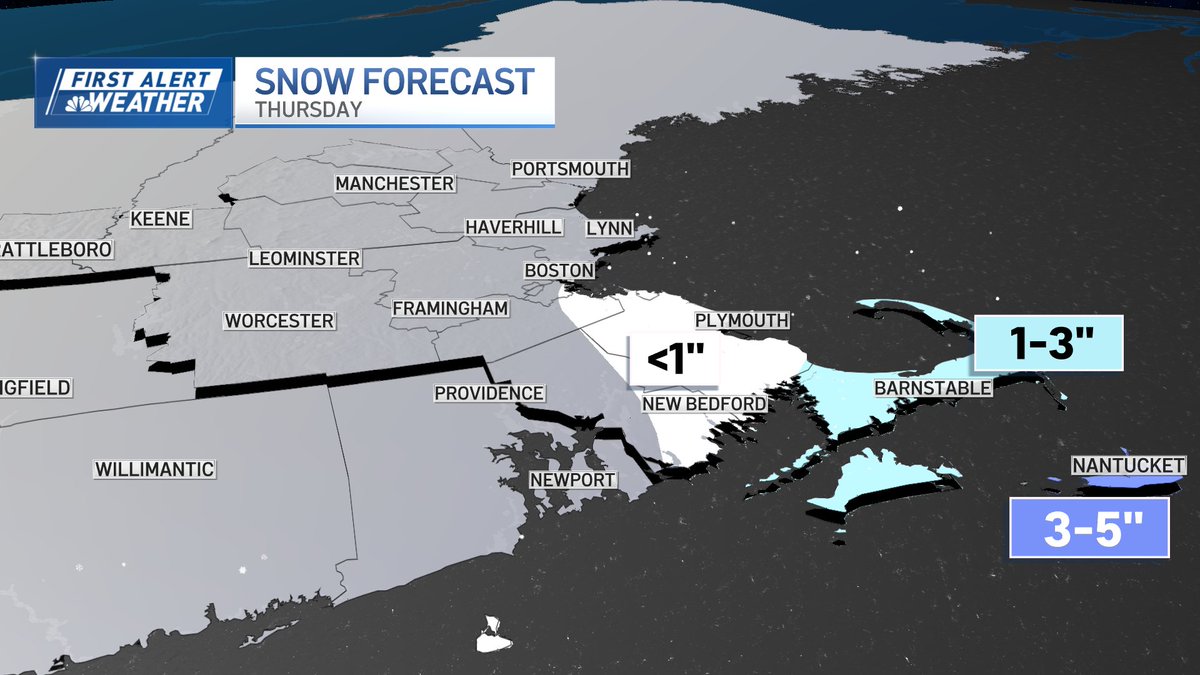 PeteNBCBoston's tweet photo. (Mostly) dodging a storm tomorrow, then it appears we're in for a mini thaw. Don't be deceived, however, as long as that big blue (&amp; violet) blob remains to our north, winter holds sway. https://t.co/MLGuZQpw74
