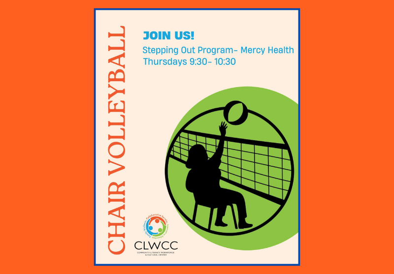Get active and have fun! Join us for FREE Chair Volleyball at the CLWCC, brought to you by The Stepping Out Program with Mercy Health!

Every...
9:30 AM – 10:30...
CLWCC 436 Struthers Coitsville Rd. Lowellville, OH...
No experience...
clwcc.org/post-detail/~b…