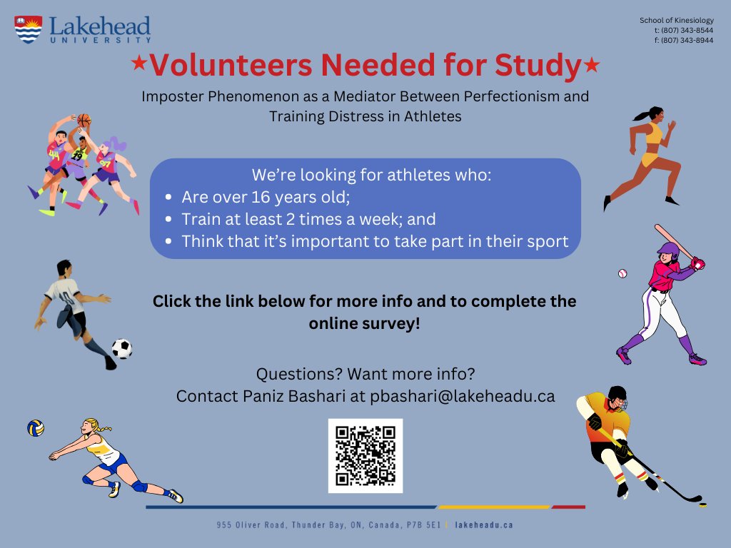 LakeheadUKIN's tweet photo. Are you an athlete that meets all three criteria? Then click this link for more information and to complete the online survey! https://t.co/WCCSXN06bD https://t.co/sj4PnYJNNp