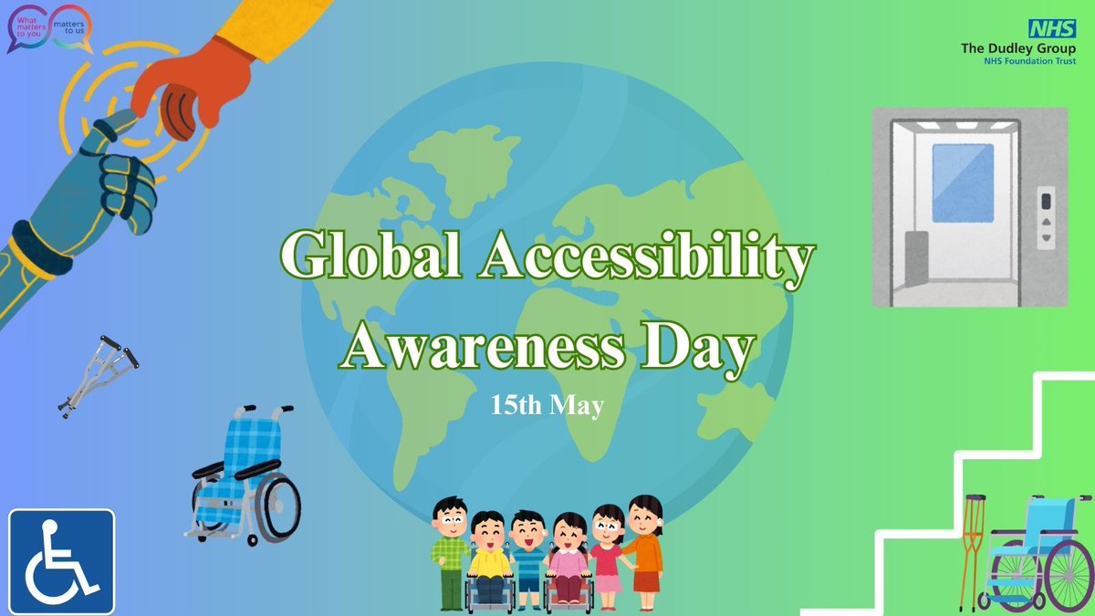 Patient Experience (DGFT) (@dgft_ptex) on Twitter photo It is Global Accessibility Awareness Day!π
To get everyone talking, thinking and learning about digital access and inclusion, and the more than One Billion people with disabilities/ impairments.
<a href="/jillfaulkner65/">Jill Faulkner</a> <a href="/Dudley_SWBCEO/">Diane Wake π</a> @MataMorris_SK <a href="/DudleyGroupNHS/">The Dudley Group</a> It is Global Accessibility Awareness Day!π
To get everyone talking, thinking and learning about digital access and inclusion, and the more than One Billion people with disabilities/ impairments.
<a href="/jillfaulkner65/">Jill Faulkner</a> <a href="/Dudley_SWBCEO/">Diane Wake π</a> @MataMorris_SK <a href="/DudleyGroupNHS/">The Dudley Group</a>