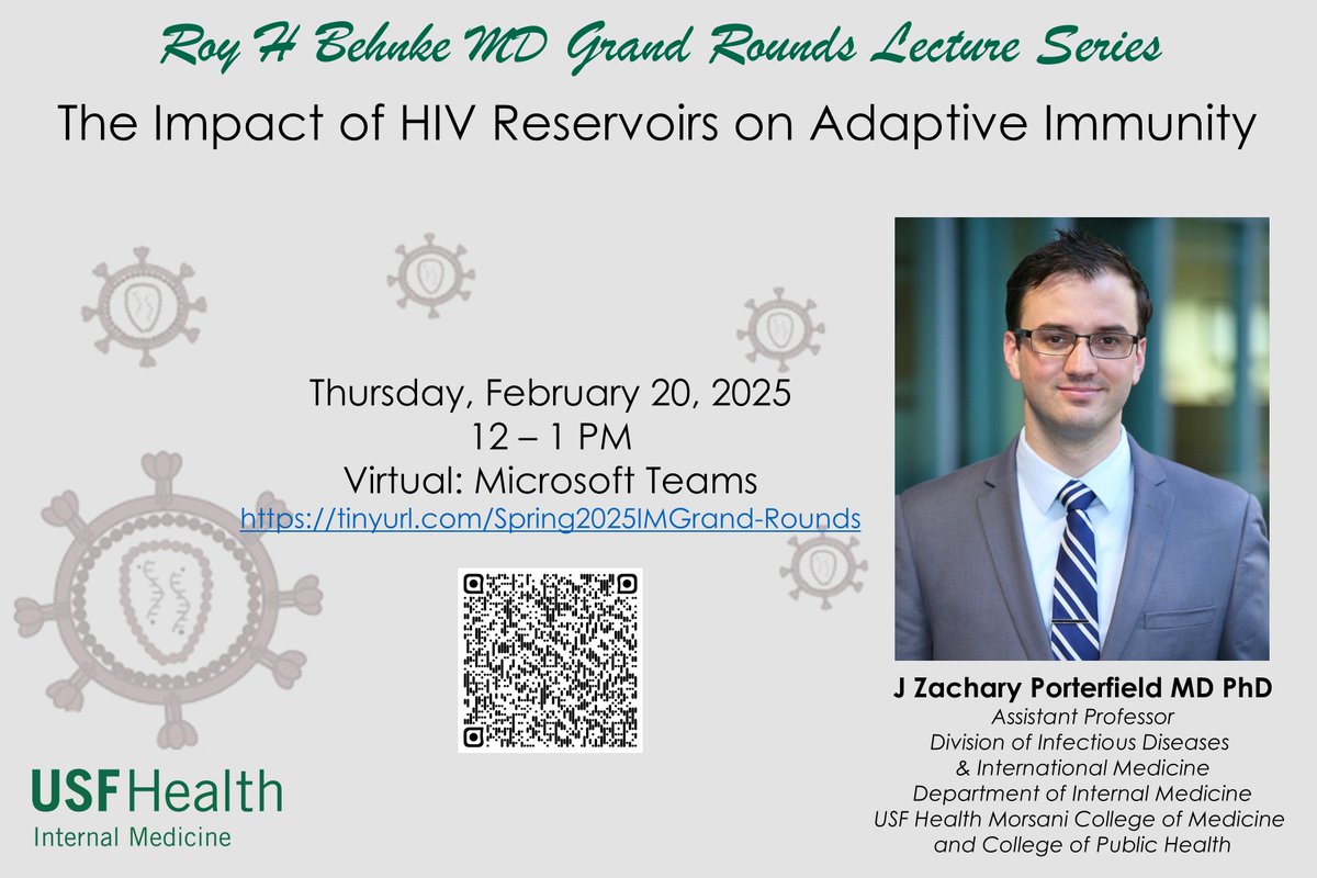 Join us for Grand Rounds tomorrow, 2/20, at noon.
Virtual via Microsoft Teams: tinyurl.com/Spring2025IMGr…
