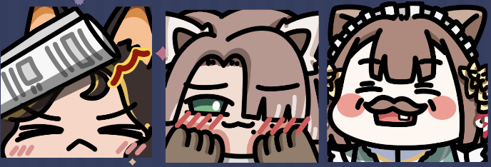 SetsukiFyuna's tweet photo. Otsupengoo! I finished 3 emote requests from my friends!! I will continue to draw requests from my other friends in 2nd part!

#DrawHellKitty #Artf3l #Niatealier https://t.co/l5rSRjO5Rd