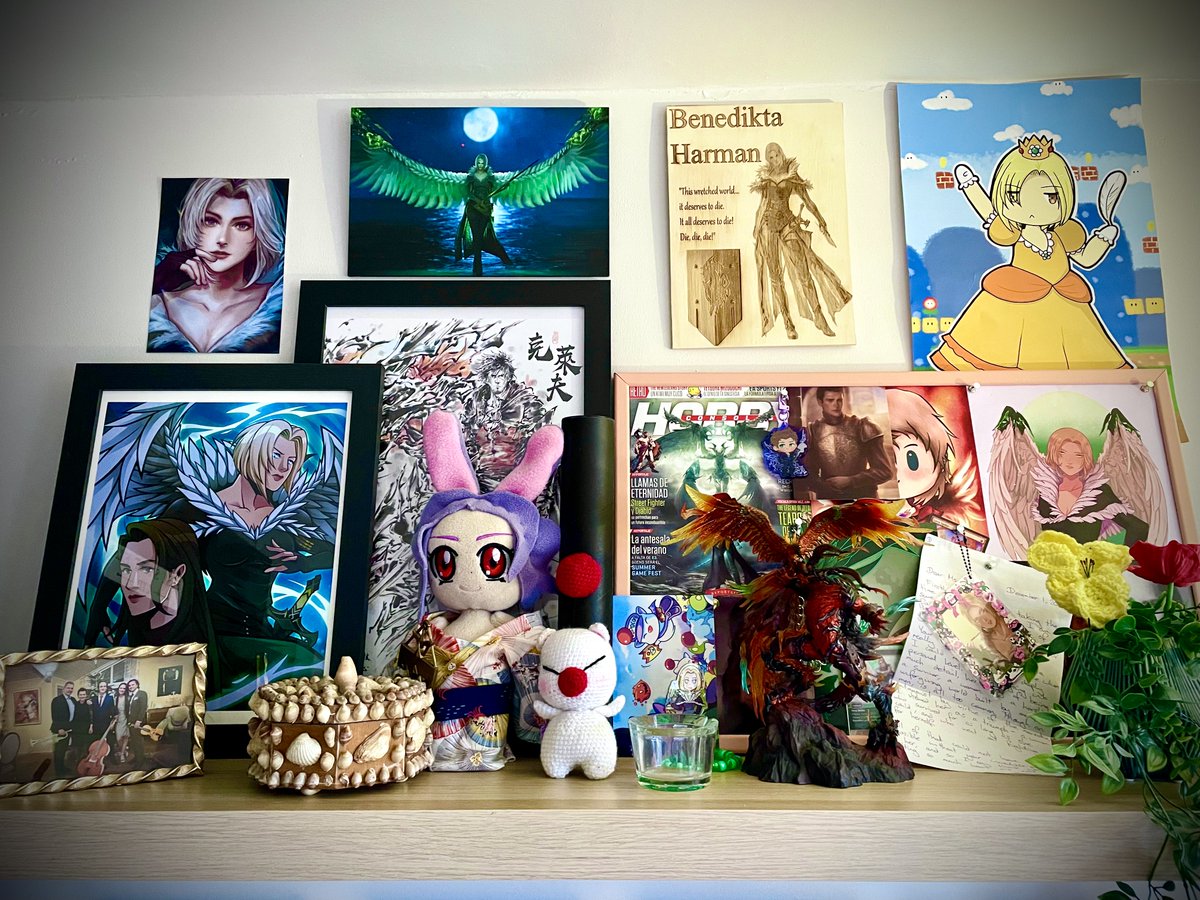Nina Yndis (@ninayndis) on Twitter photo I ❤️ my two new additions to my #FFXVI wall 🍃🌪️ Thank you <a href="/NightysWolf/">NightysWolf 🐾🐉🐬</a> and <a href="/Saturnberries_/">♡ Faye ♡ @ Dokomi 3K26</a> for beautiful art of mother Benna. And thank you to all the little 🐑 at Kupocon for warming my heart yet again. #BenediktaHarman #kupocon I ❤️ my two new additions to my #FFXVI wall 🍃🌪️ Thank you <a href="/NightysWolf/">NightysWolf 🐾🐉🐬</a> and <a href="/Saturnberries_/">♡ Faye ♡ @ Dokomi 3K26</a> for beautiful art of mother Benna. And thank you to all the little 🐑 at Kupocon for warming my heart yet again. #BenediktaHarman #kupocon