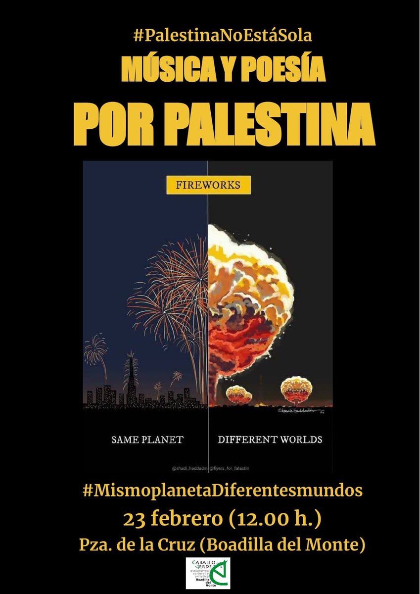 "Cuando pienses en los otros,
en los lejanos otros,
haz de ti mismo un recuerdo
para ellos."
-Mahmoud Darwish, poeta palestino.
#PalestinaNoEstáSola #MismoPlanetaDiferentesMundos