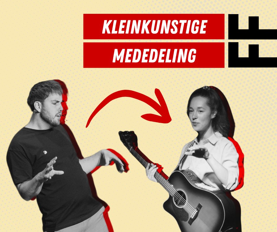 Helaas kan <a href="/ArenScholte/">Aren</a> a.s. zaterdag niet bij ons optreden. Geen paniek - we hebben een vervanger.

Dat is <a href="/ishavdb/">isha van der burg</a>! Na een carrière als popster in San Marino denkt ze na over wat ze verder zal doen in het leven. Gelukkig voor ons doet ze dat gewoon op het podium.

Tot snel!