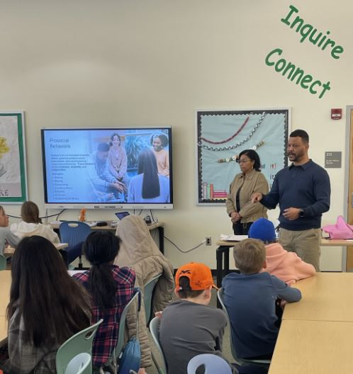 DEI_APS's tweet image. The DEI team is having an impactful day with Kenmore students, presenting on Hate Speech.