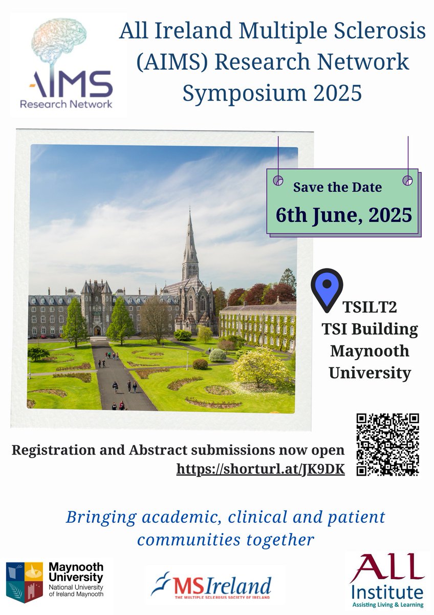 So thrilled that we will be hosting the <a href="/aims_rn/">AIMS-RN</a> symposium <a href="/MaynoothUni/">Maynooth University</a>  this June. 

See further details below: