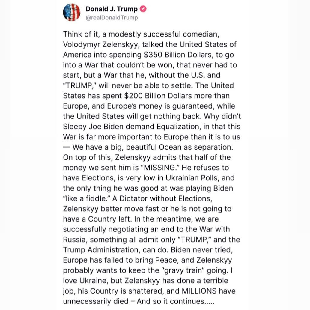 This is The Truth!
<a href="/realDonaldTrump/">Donald J. Trump</a> <a href="/DonaldJTrumpJr/">Donald Trump Jr.</a> <a href="/elonmusk/">Elon Musk</a> <a href="/TuckerCarlson/">Tucker Carlson</a> <a href="/BreitbartNews/">Breitbart News</a> <a href="/BlazeTV/">BlazeTV</a> <a href="/seanhannity/">Sean Hannity 🇺🇸</a>