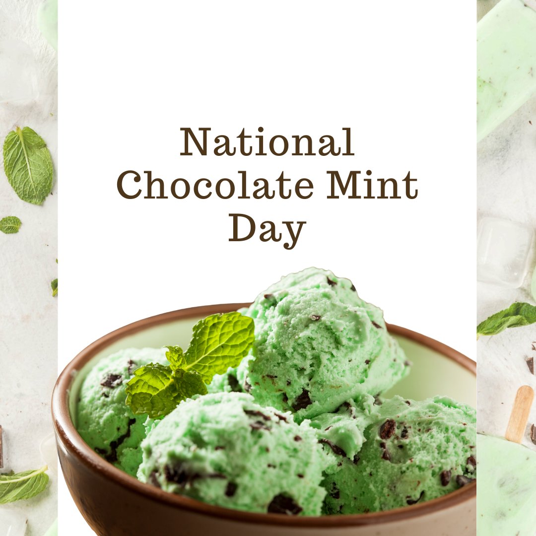 HoukJoyce's tweet photo. Happy National Chocolate Mint Day! ๐ซ๐ฟ The perfect pairing of rich chocolate and refreshing mint deserves to be celebrated. From mint chocolate chip ice cream to brownies and candies, how do you enjoy this classic combo? ๐โ๏ธ
#ChocolateMintDay #SweetAndFresh https://t.co/rDCvHMDce7