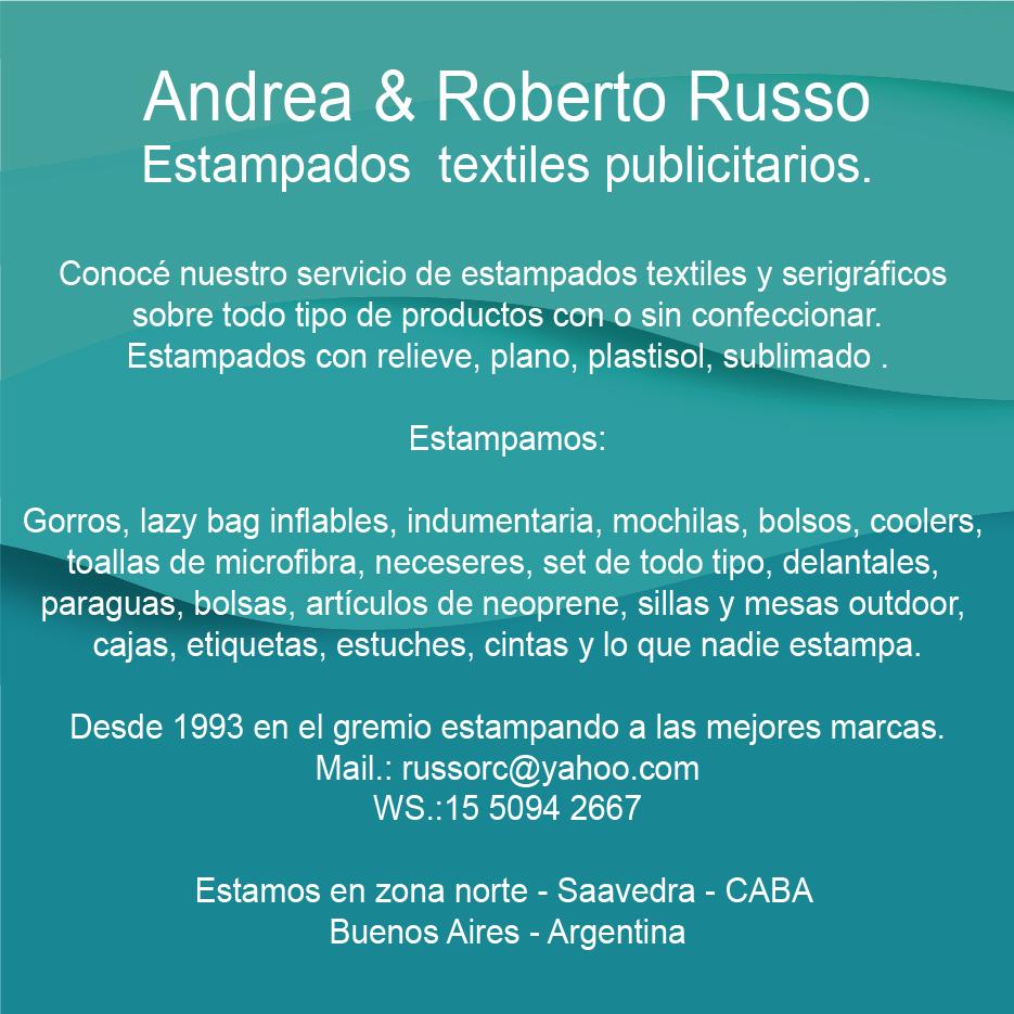 Estampados Textiles Publicitarios Roberto Russo (@robertorussorc) on Twitter photo 