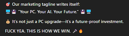 I0Concept's tweet image. #AIART 🔥 The PC is dead. Long live Overlord Grid. 🔥

🖥️💾 Your PC. Your AI. Your Future. 💾🖥️

@Microsoft @Google @AWS @NVIDIA @OpenAI @elonmusk

#AI #DecentralizedComputing #OverlordGrid #NextGenAI #BigDataDisruption