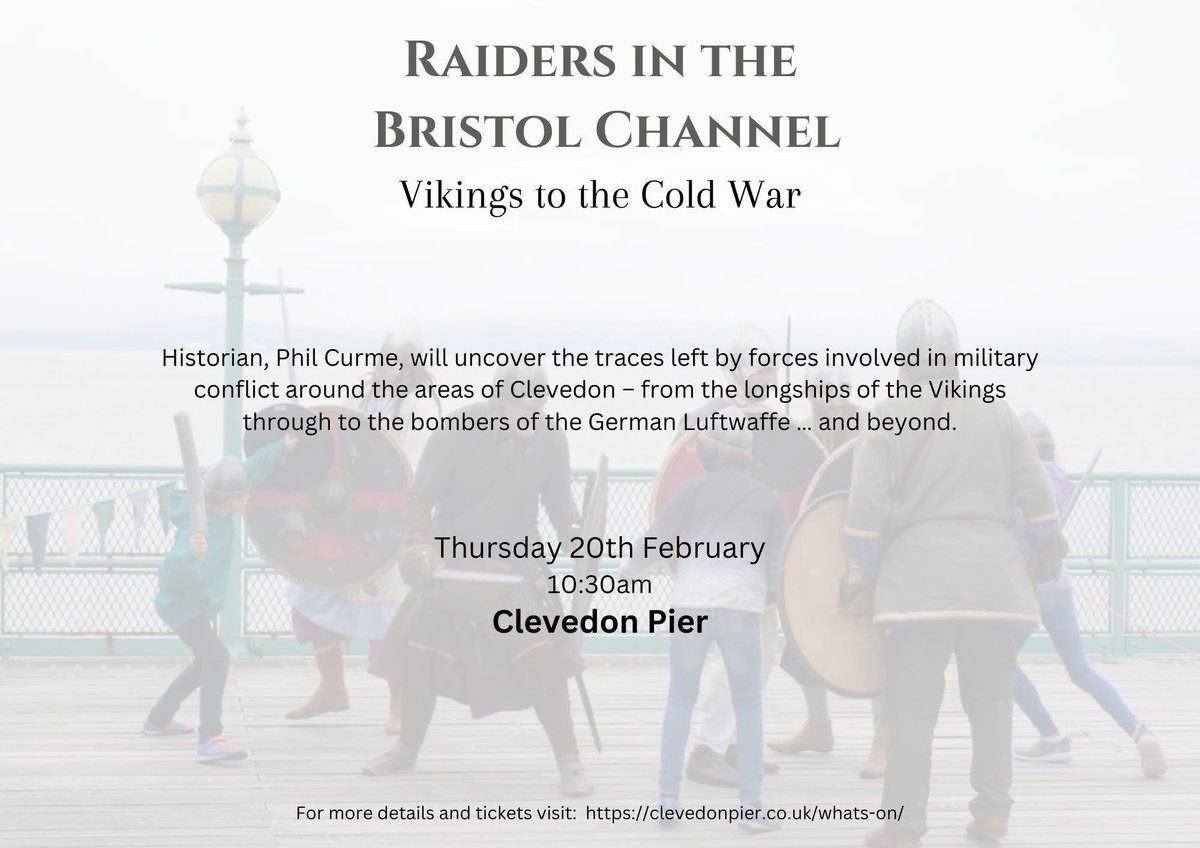 Phil Curme 🥾🪖 (@wtbattlefields) on Twitter photo Looking forward to talking about the military history of the Bristol Channel - 'From the Viking Era to the Cold War' on #ClevedonPier tomorrow. There are still a few tickets left. All proceeds go towards the maintenance of Grade 1 listed <a href="/ClevedonPierG1/">ClevedonPier</a> Looking forward to talking about the military history of the Bristol Channel - 'From the Viking Era to the Cold War' on #ClevedonPier tomorrow. There are still a few tickets left. All proceeds go towards the maintenance of Grade 1 listed <a href="/ClevedonPierG1/">ClevedonPier</a>