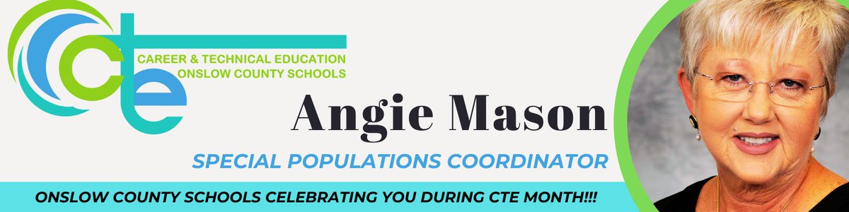 Onslow County CTE (@onslowcountycte) on Twitter photo In celebration of Career and Technical Education Month, the <a href="/OnslowSchools/">Onslow County Schools</a> would like to thank Ms. Mason for her unwavering support of and exceptional service to the students and staff. <a href="/adixonMCS/">Amanda K. Dixon</a> <a href="/NC_ACTE/">NCACTE</a> In celebration of Career and Technical Education Month, the <a href="/OnslowSchools/">Onslow County Schools</a> would like to thank Ms. Mason for her unwavering support of and exceptional service to the students and staff. <a href="/adixonMCS/">Amanda K. Dixon</a> <a href="/NC_ACTE/">NCACTE</a>