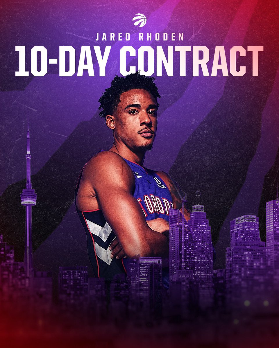 Raptors's tweet photo. Welcome Jared Rhoden from the @Raptors905 🤝 https://t.co/GZ274kABLZ