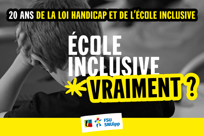Loi “handicap” : déjà 20 ans, et pourtant… 62.snuipp.fr/article/ecole-…