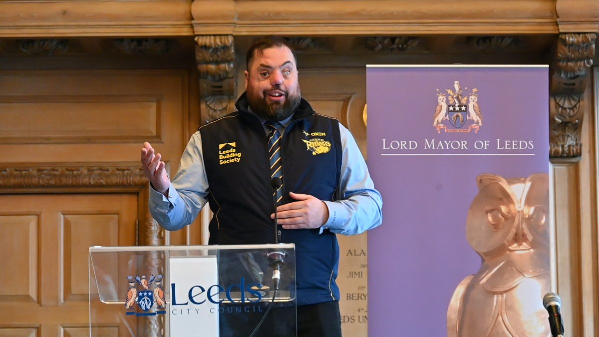 Today, we were honoured to celebrate our PDRL team at the Civic Hall, launching the 2025 season!🦏

A huge thank you to <a href="/LordMayorLeeds/">Lord Mayor of Leeds 2025-26</a> for championing our cause, James King for sharing his story &amp; Councillor Simon Brown for organising &amp; his continued support of our Foundation!💙