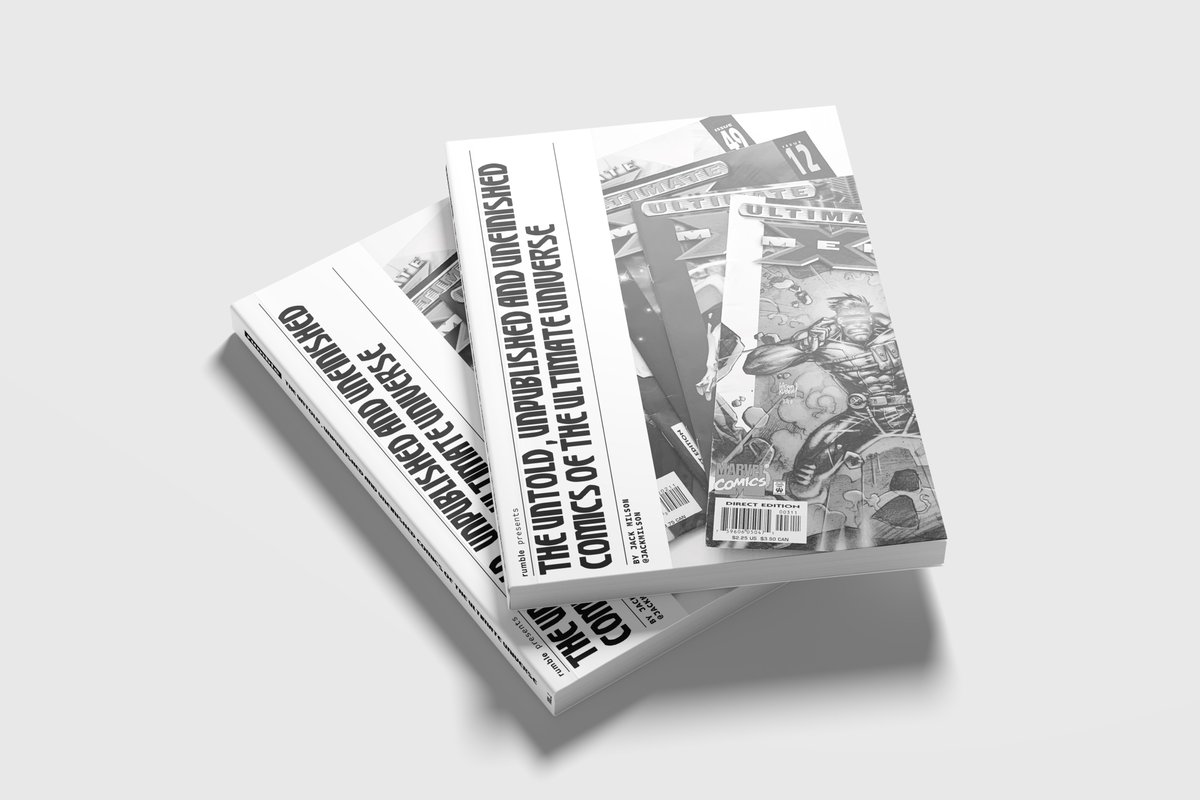 It's happening...

The Untold, Unfinished and Unpublished Comics of the Ultimate Universe.

160+ pages, including exclusive interviews, articles and analysis

#ultimatemarvel #ultimateuniverse #ultimatespiderman #ultimatexmen #theultimates #marvel #marvelcomics