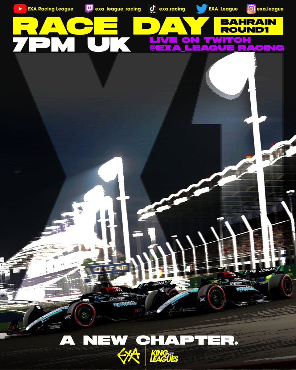 So much hard work , so much excitement and time, finally paying off. The best grid we've ever had. 
X1 , bring it on. 
Season opener live tonight!