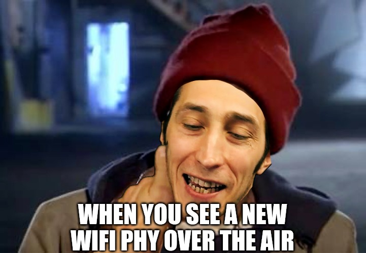 New #wlpc meme who dis? <a href="/MackenzieWiFi/">Peter Mackenzie</a>
s/o <a href="/BeaconFrames/">WiFi Jermz</a> for the meme format