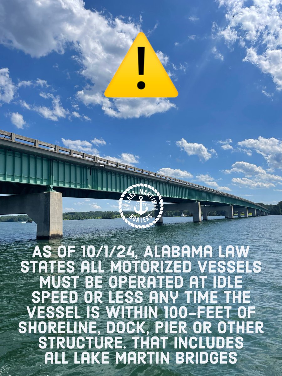 BoatLakeMartin's tweet photo. Heads up… new proximity law for Lake Martin https://t.co/pA1BPn7kCU