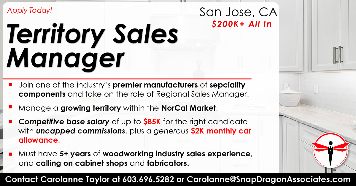 🚨 Exciting Opportunity in the Building Materials Industry!

Apply👉snapdragonassociates.com/job/territory-… or contact Carolanne Taylor for a confidential conversation at 603-696-5282 or carolanne@snapdragonassociates.com.

#BuildingMaterials  #SnapDragonJobs #California #NorCal #CAjobs #Sales