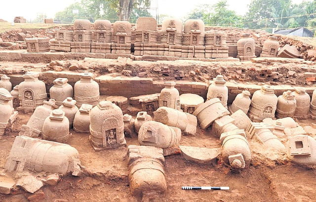 तो रत्नागिरी (ओडिशा ) की खुदाई चल रही है. नए-नए तथ्य सामने आ रहे हैं. तथागत बुद्ध के टूटे सिर मिल रहे हैं. एकाश्मक हाथी मिला है. सिंह पीठिका मिली है. बहुत सारे वोटिव स्तूप मिले हैं. रत्नागिरी में महाविहार था. लिखित सबूत मिला है.