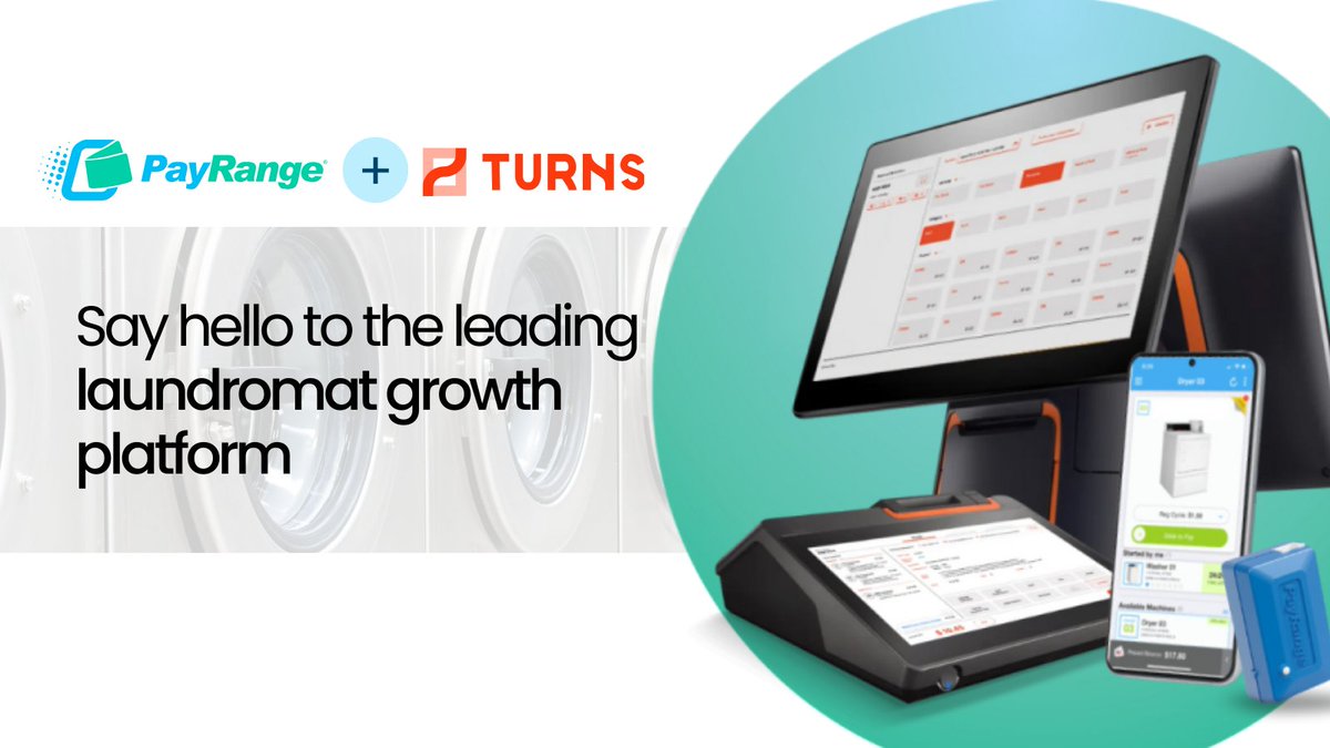 🚀 Big News! PayRange Acquires Turns!
Turns is now part of the PayRange family! This creates the first all-in-one laundromat platform—combining cashless payments, business management, pickup &amp; delivery, and real-time insights. 
Read more: payrange.com/news