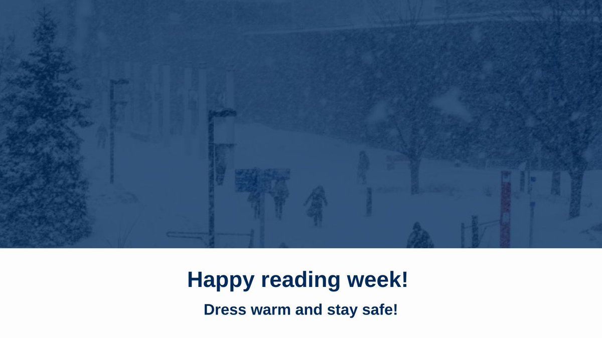 Snowy days and short daylight hours can lead to Vitamin D deficiency — don’t forget to get some sunlight or take supplements! ❄️☀️ 

Stay warm, stay safe, and make the most of reading week 🧥 
 
CMS wishes good luck to all CSCA48 students on their exam this Saturday