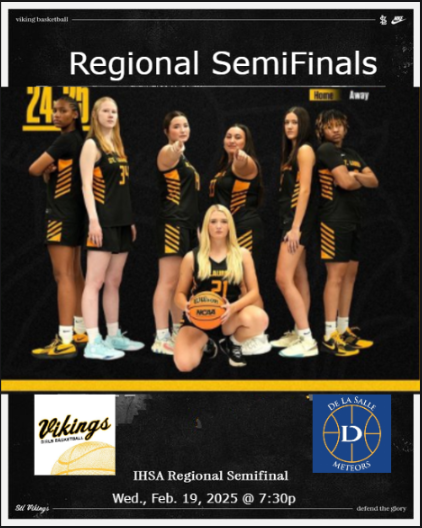 IHSA_State (@_ihsa_state) on Twitter photo 🏀It’s Game Day!🏀Regional SemiFinals
📺 Live on: bit.ly/3CUJbmy
<a href="/meteorshoops/">De La Salle Meteors MBB</a> vs <a href="/Vikingsgirlsbb_/">Vikings Girls Basketball</a>
⏰today @ 7:30p.
<a href="/STL_Athletics/">Viking Athletics</a> <a href="/StLaurenceVikes/">St. Laurence HS</a> <a href="/stlvikinghoops/">St. Laurence Basketball</a> <a href="/ElleRice1/">Elle Rice</a> <a href="/CoachLyle23/">Chris Lyle</a> <a href="/MrGrossYMS/">Mr. Gross</a> <a href="/gilmartin_tom/">Tom</a> <a href="/da11asscott/">D. Scott</a> <a href="/StixPicks/">Stix Picks</a> @Windailysports 🏀It’s Game Day!🏀Regional SemiFinals
📺 Live on: bit.ly/3CUJbmy
<a href="/meteorshoops/">De La Salle Meteors MBB</a> vs <a href="/Vikingsgirlsbb_/">Vikings Girls Basketball</a>
⏰today @ 7:30p.
<a href="/STL_Athletics/">Viking Athletics</a> <a href="/StLaurenceVikes/">St. Laurence HS</a> <a href="/stlvikinghoops/">St. Laurence Basketball</a> <a href="/ElleRice1/">Elle Rice</a> <a href="/CoachLyle23/">Chris Lyle</a> <a href="/MrGrossYMS/">Mr. Gross</a> <a href="/gilmartin_tom/">Tom</a> <a href="/da11asscott/">D. Scott</a> <a href="/StixPicks/">Stix Picks</a> @Windailysports