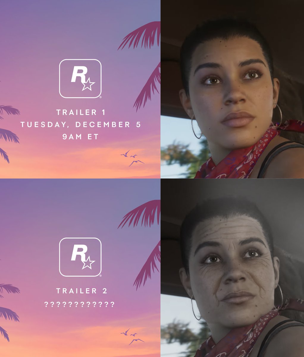 GTA_Unlimited's tweet image. How Lucia looks by the time we finally get trailer 2 #GTA6