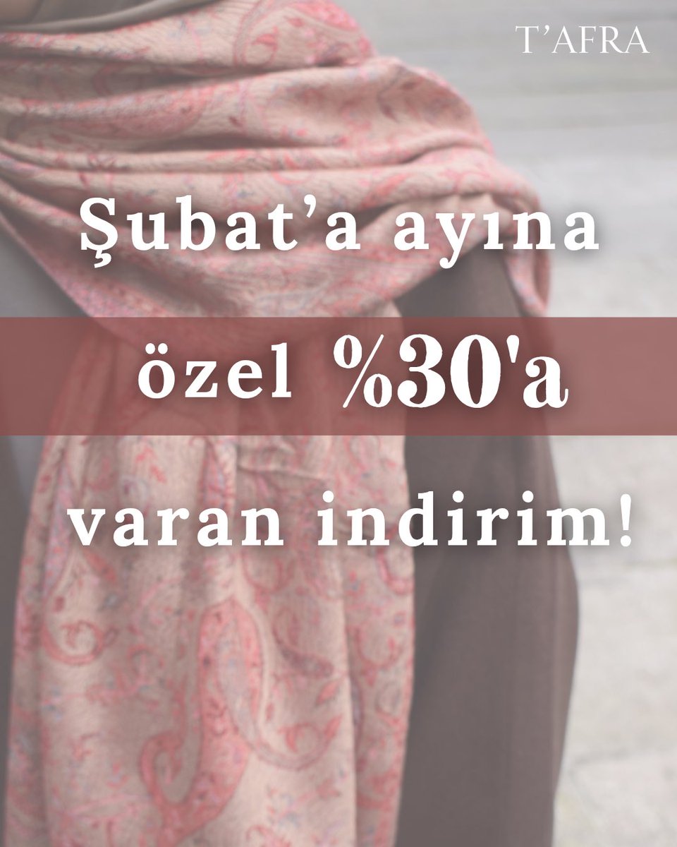 Şubat ayı indirimlerimizi kaçırmayın ✨