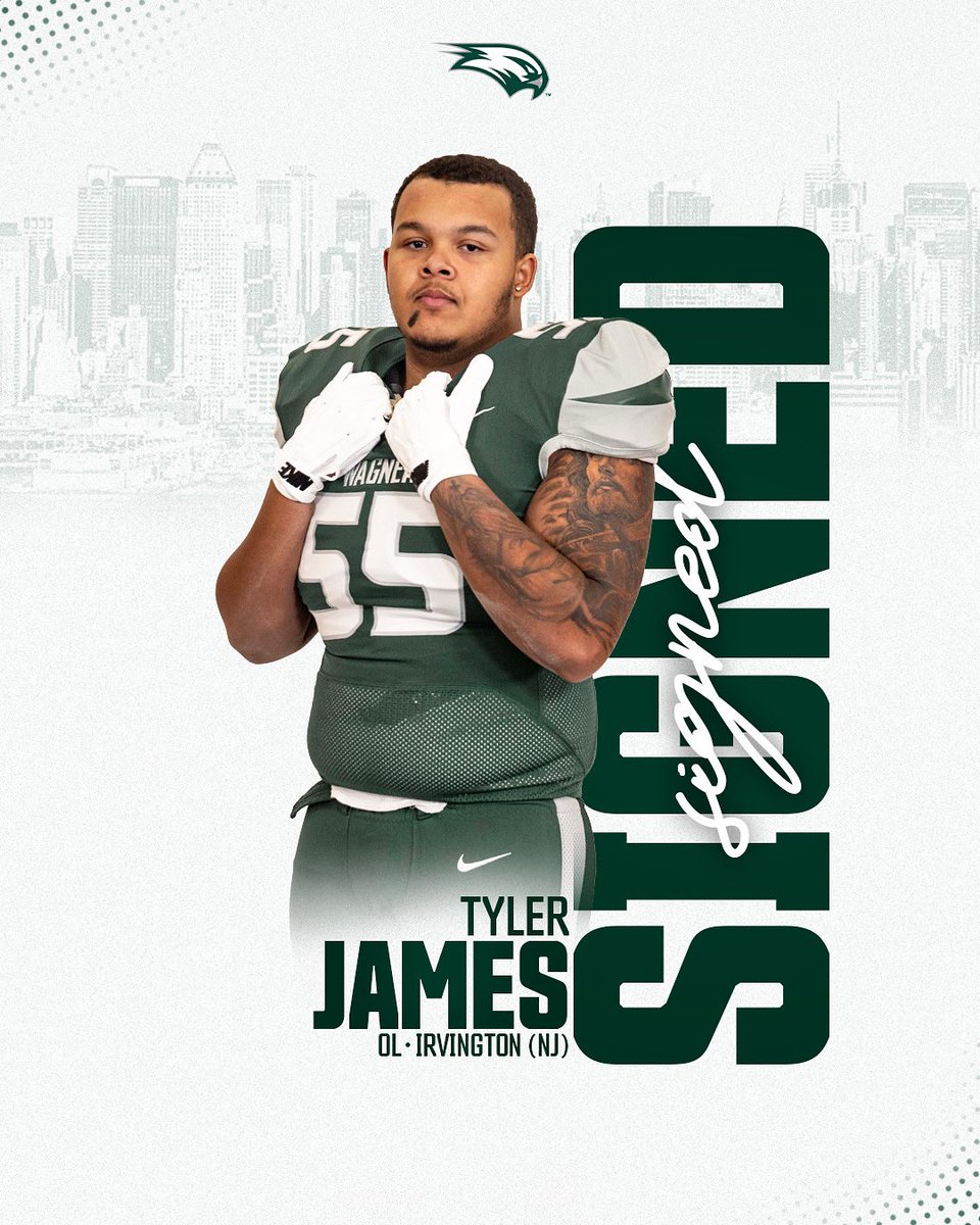SIGNED! ✍️ Welcome to the Wagner Football Family, Tyler James!

#LetsFly