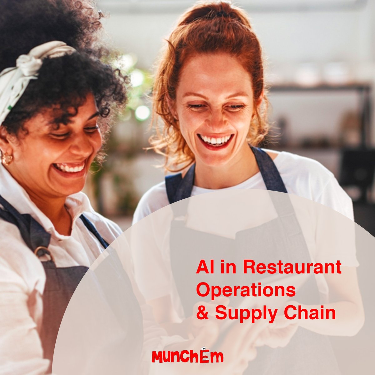 munchemapp's tweet photo. Revolutionize your restaurant operations with AI! 🤖 From streamlining supply chains to optimizing inventory, AI helps you reduce waste, improve efficiency, and keep things running smoothly. Let technology handle the heavy lifting so you can focus on serving up excellence! 🍽️ https://t.co/JBFYk47IDD