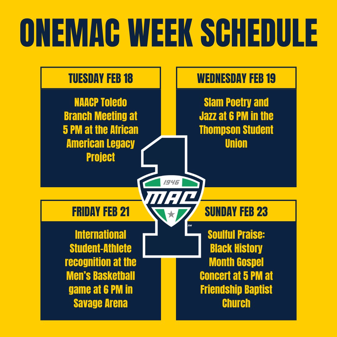 Check out the events happening this week to celebrate ONEMac Week and stay tuned for some interviews with our international student-athletes! #takingmaction
