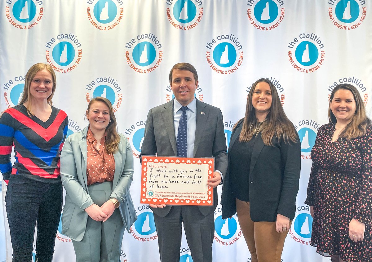 Earlier this month, <a href="/RepChrisPappas/">Rep. Chris Pappas</a> stopped by our office to participate in our month-long campaign to raise awareness about teen dating violence. We are grateful to have his support in our statewide prevention efforts! #TDVAM2025