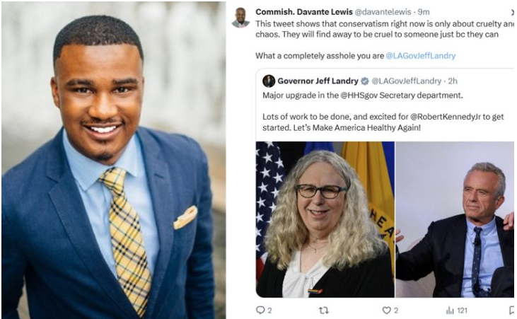 PTmediaLA's tweet photo. Commissioner Lewis out as PSC Vice-Chair after calling Gov. Landry an "asshole" 🔗 https://t.co/LsyVfmbi3Z #LaLege #LaGov #laPSC https://t.co/pmZNTNX7iL