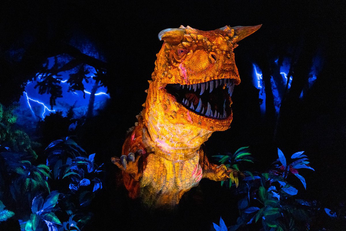 Here is the highest quality photo around of the first Carnotaurus in 2025’s brand new lighting. Notice his brighter, orange glow. Enjoy this wonderful shot.