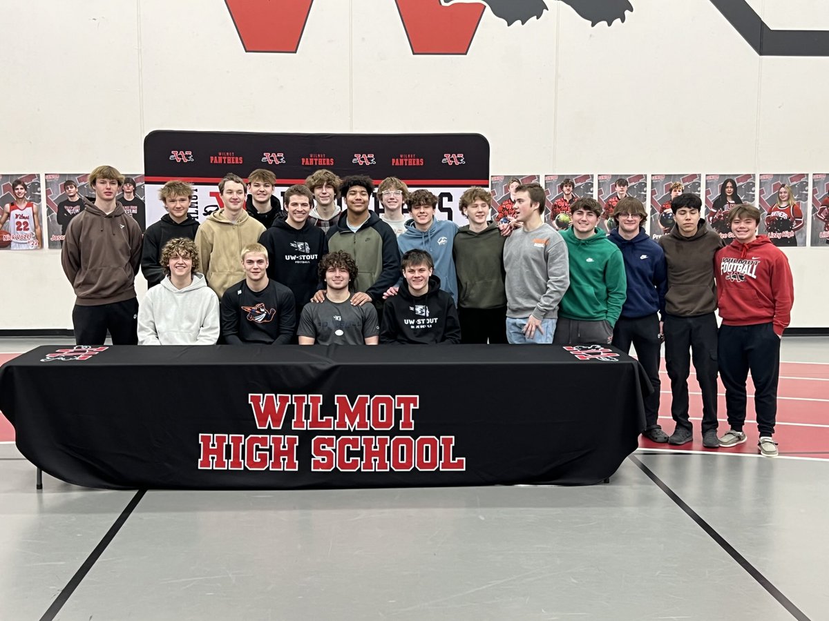 Wilmot Sports (@wilmotsports) on Twitter photo Congrats to <a href="/brock_kibler/">Brock Kibler</a> for sinning is commitment to play football for <a href="/UWStoutFootball/">UW-Stout Football</a> next year!! <a href="/Wilmot_Football/">Wilmot Football</a> <a href="/wilmotuhs/">Wilmot Union High School</a> <a href="/thejasonarndt/">Jason Arndt</a> <a href="/mikeramczyk17/">Mike Ramczyk</a> Congrats to <a href="/brock_kibler/">Brock Kibler</a> for sinning is commitment to play football for <a href="/UWStoutFootball/">UW-Stout Football</a> next year!! <a href="/Wilmot_Football/">Wilmot Football</a> <a href="/wilmotuhs/">Wilmot Union High School</a> <a href="/thejasonarndt/">Jason Arndt</a> <a href="/mikeramczyk17/">Mike Ramczyk</a>