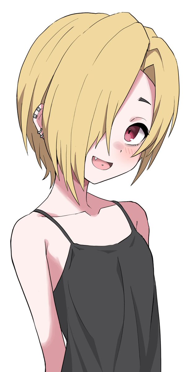 白坂小梅 「舌ピ 」|haluhalのイラスト