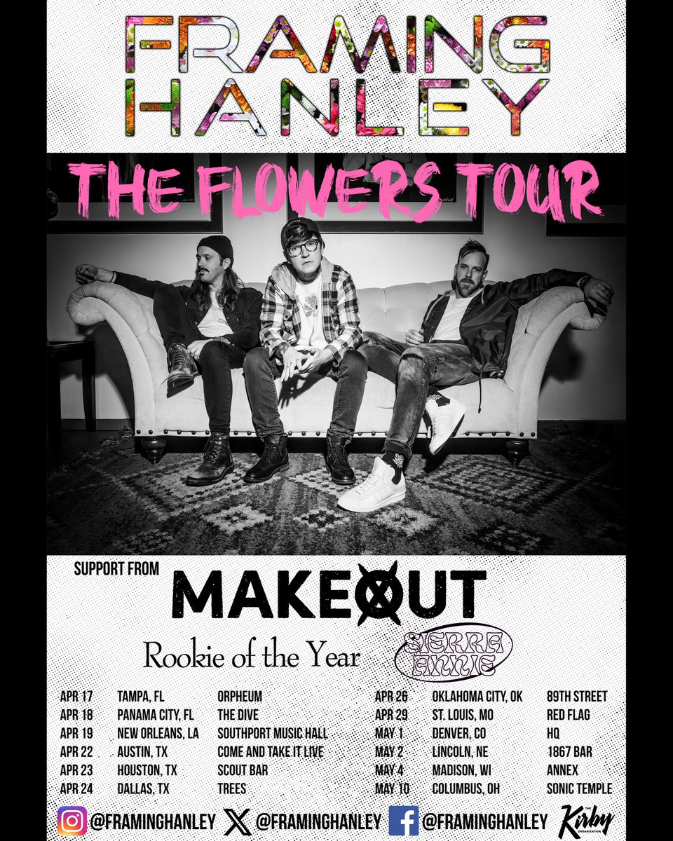 The Flowers Tour. Tickets on sale this Friday 10am central.