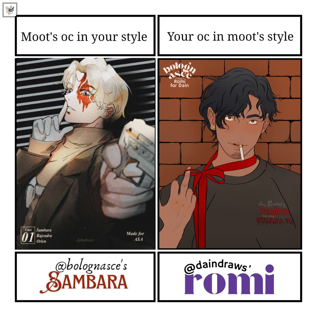 TELAT, tapi inilah Sambara for <a href="/bolognasce/">asa</a> only!

Duo no homo yang struggle menjalani kehidupan dunia malam di Jakarta. Satunya pembunuh bayaran (Sambaran) satunya pengedar (Romi), tapi akhir-akhir ini sering terlihat melunak dan joget tiktok bareng.