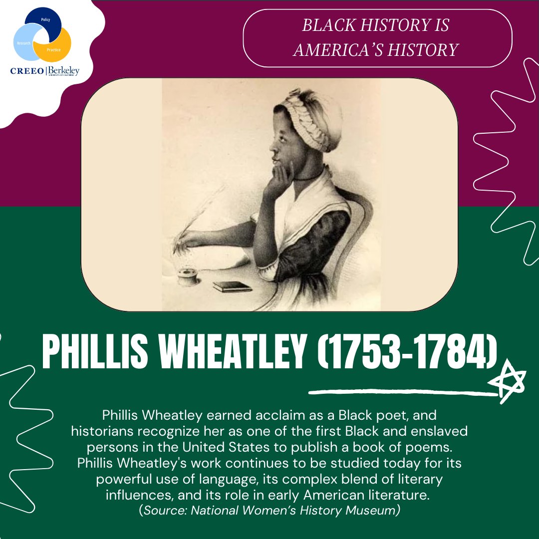 Wheatley's courage, talent, and resilience continue to inspire generations, and her work serves as a powerful reminder of the importance of perseverance and the transformative power of the written word.

Thank you, Phillis Wheatley! ✨
