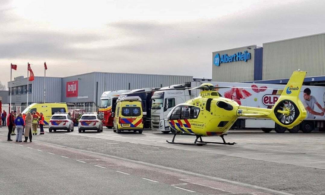 Medische noodgeval bij distributiecentrum in Hoorn