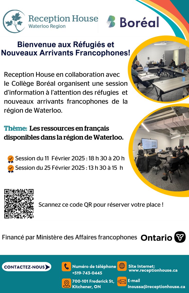Nouvelle arrivée à Waterloo? Rejoignez-nous pour une session sur les ressources en français le 11 et 25 février! Réservez via . #Waterloo #RessourcesFrançaises #CommunautéFrancophone #ÉvénementWaterloo