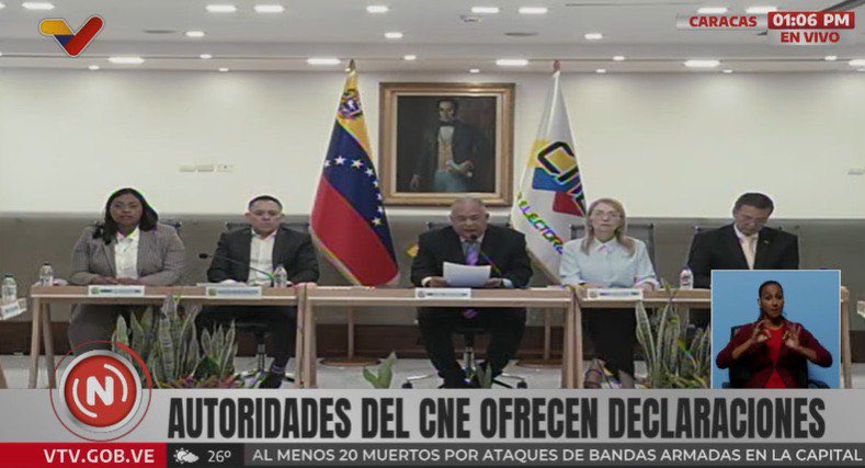 ÚLTIMO MINUTO: Autoridades del Consejo Nacional Electoral de Venezuela (CNE) fija nueva fecha para las elecciones legislativas y regionales para el 25 de mayo de 2025