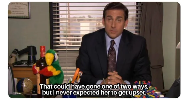 dshandri's tweet photo. @barstoolsports Going full Michael Scott... https://t.co/5Cyx7UFDGI