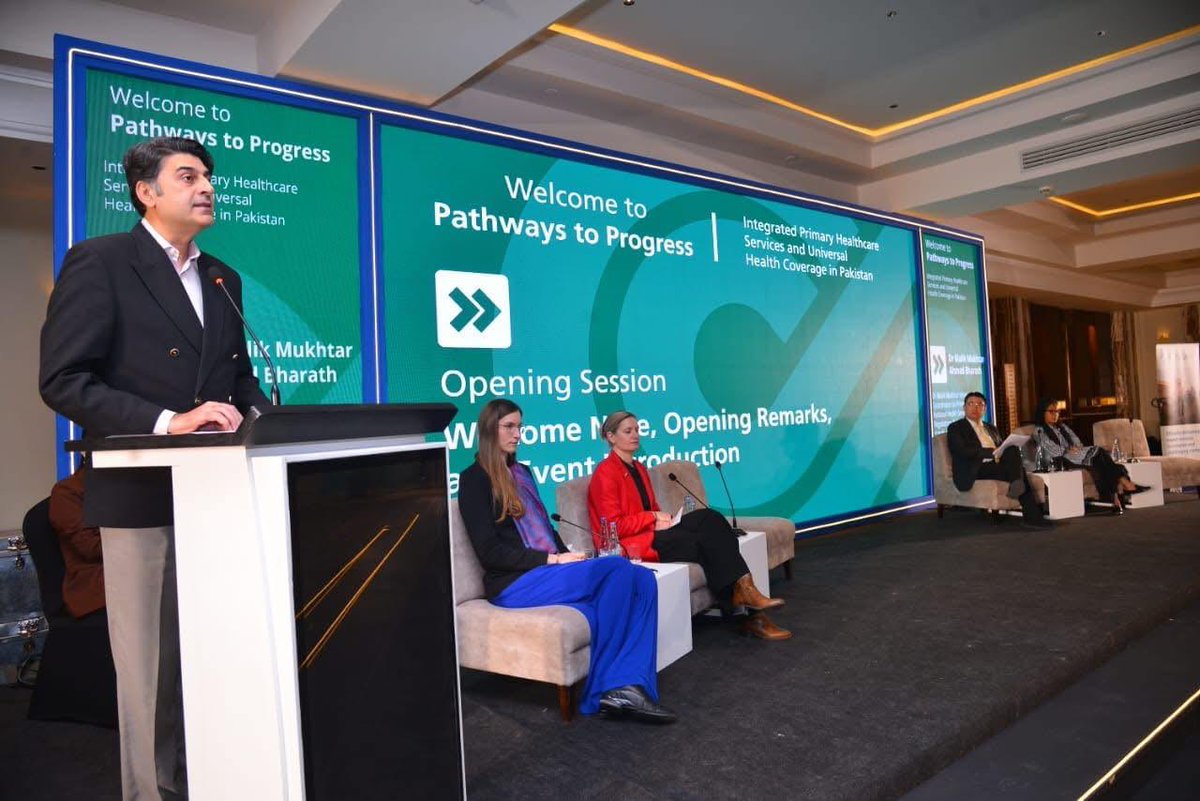 E4HProgramme's tweet image. At the #PathwaysToProgressLearningEvent, Development Director British High Commission Jo Moir, emphasised UK's support for Pakistan's health sector reforms towards Universal Health Coverage.