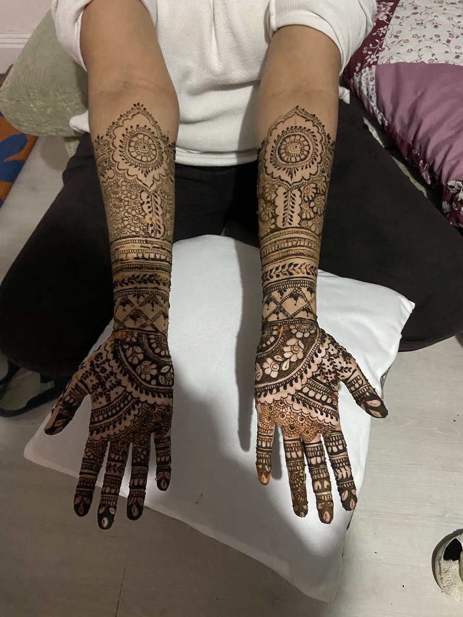 My hair cut her henna done! Getting married Friday! Technically tomorrow, tomorrow is the paperwork…