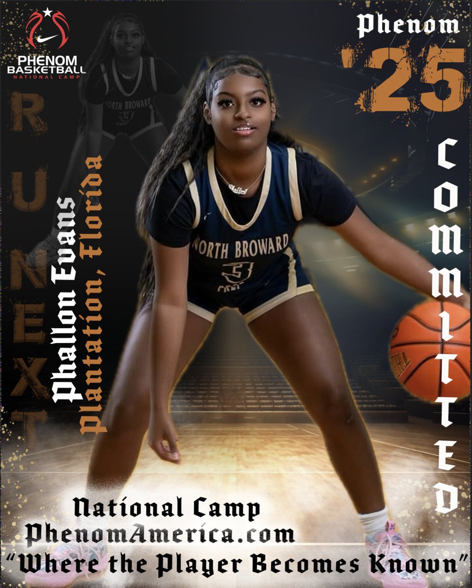 PhenomNationalGirls (@phenom_girls) on Twitter photo Phenom Basketball is Excited to announce that Phallon Evans from Plantation, Florida will be attending the 2025 Phenom National Camp in Orange County, Ca on August 7-10! <a href="/phallonevans08/">Phallon Evans 🏀🔥</a>
#Phenomnationalcamp #Jrphenom #Phenom150 #Gatoradepartner #wheretheplayerbecomesknown Phenom Basketball is Excited to announce that Phallon Evans from Plantation, Florida will be attending the 2025 Phenom National Camp in Orange County, Ca on August 7-10! <a href="/phallonevans08/">Phallon Evans 🏀🔥</a>
#Phenomnationalcamp #Jrphenom #Phenom150 #Gatoradepartner #wheretheplayerbecomesknown