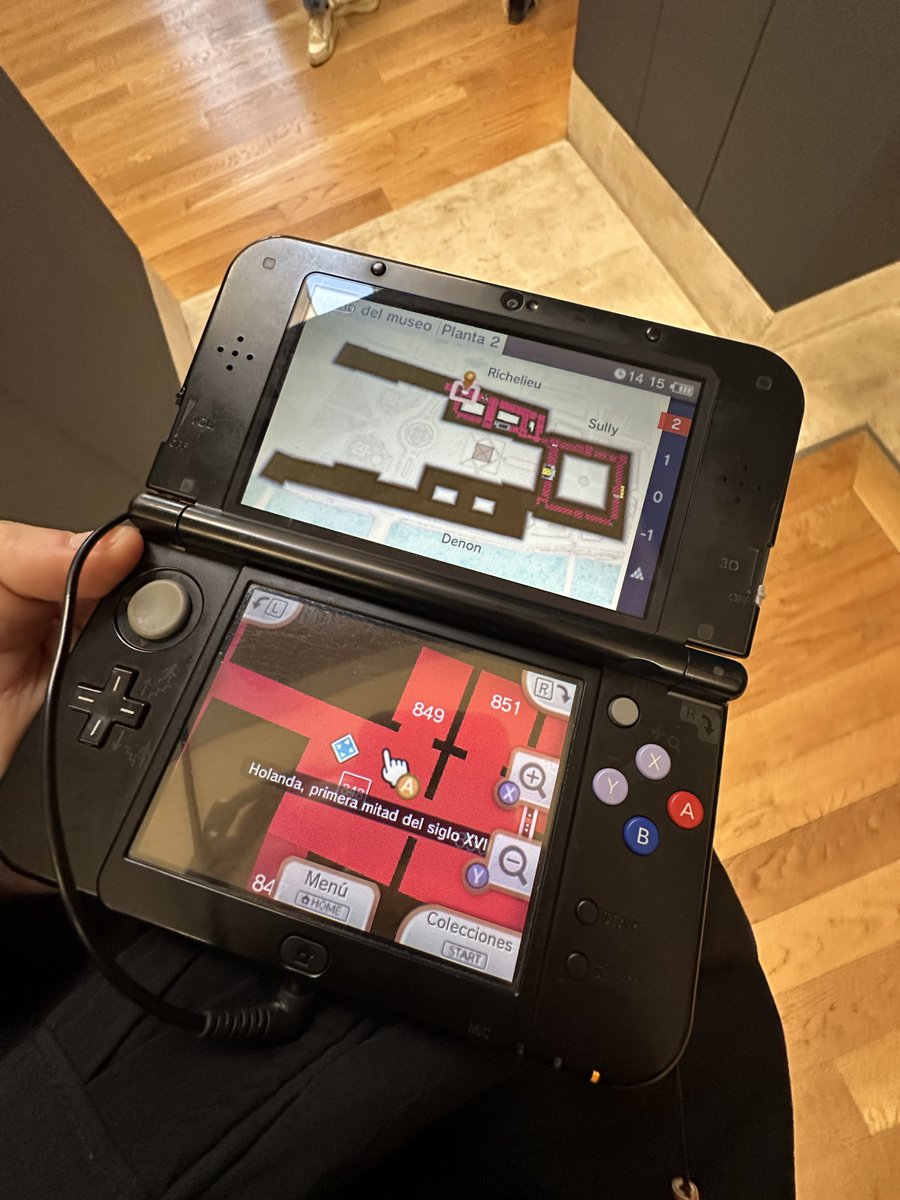 La audioguía del Louvre es una Nintendo 3DS 🤯